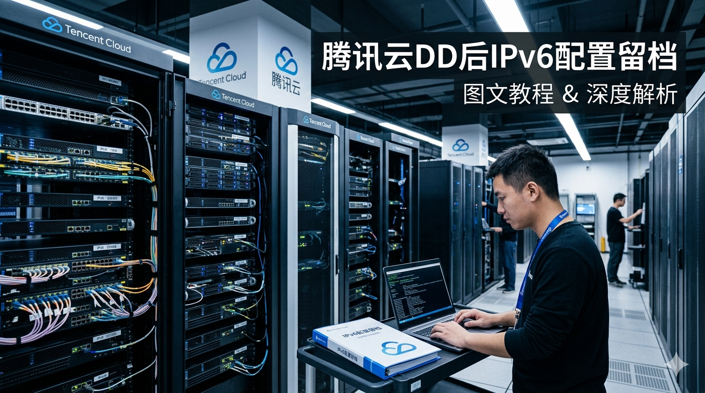 腾讯云DD后IPv6配置留档